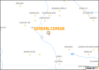 map of General Cepeda