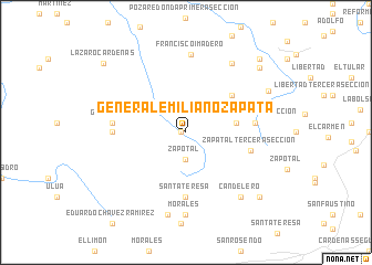 map of General Emiliano Zapata