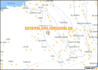 map of General Emilio Aguinaldo