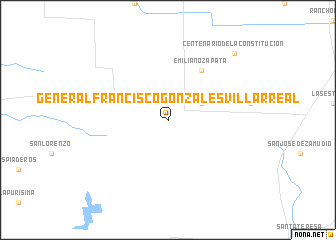 map of General Francisco Gonzales Villarreal