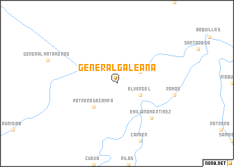 map of General Galeana