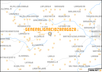 map of General Ignacio Zaragoza