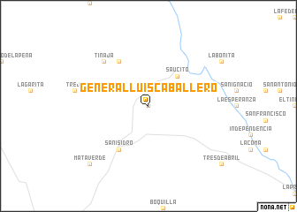 map of General Luis Caballero