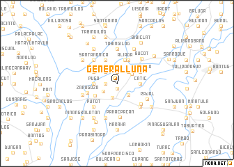 map of General Luna