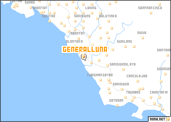 map of General Luna