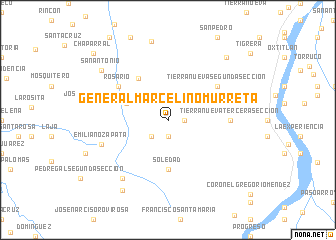 map of General Marcelino Murreta