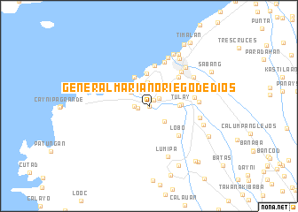 map of General Mariano Riego de Dios