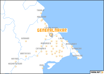 map of General Nakar
