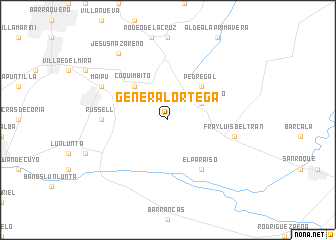 map of General Ortega