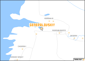 map of Generalovskiy