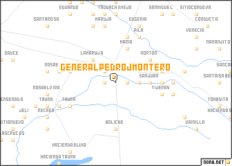 map of General Pedro J. Montero