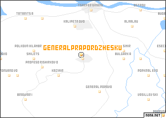 map of General Prapordzhesku