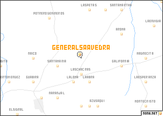 map of General Saavedra