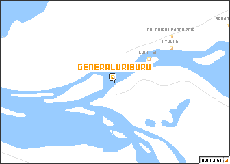 map of General Uriburu