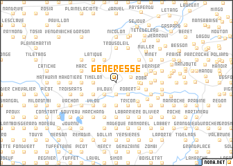 map of Génèresse