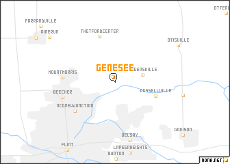 map of Genesee