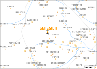 map of Genésion