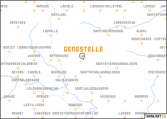 map of Genestelle