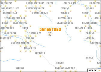 map of Genestoso