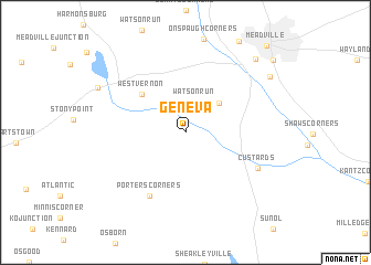 map of Geneva