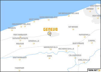 map of Geneva