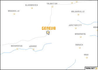 map of Geneva