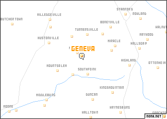 map of Geneva