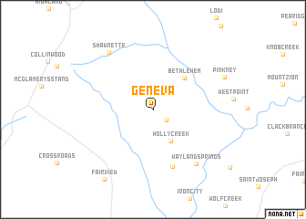 map of Geneva