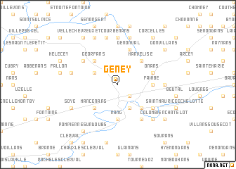 map of Geney