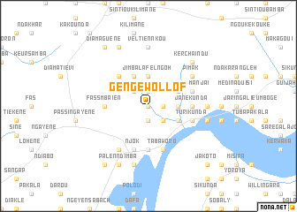 map of Genge Wollof