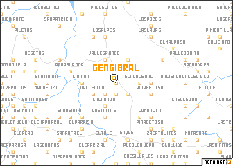 map of Gengibral