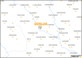 map of Gengjia