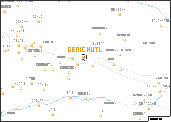 map of Genichutl\