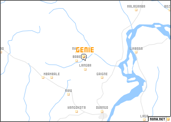 map of Genié