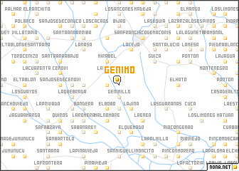 map of Génimo