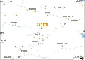 map of Genito