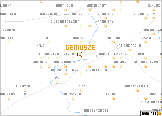 map of Geniusze