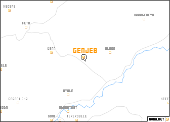 map of Genjeb