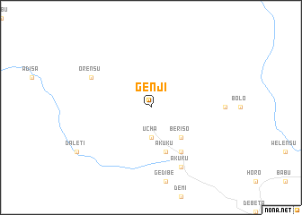 map of Genjī