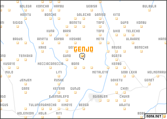 map of Genjo