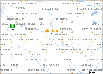 map of Genlis