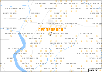 map of Gennenbach