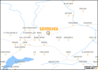 map of Genneved