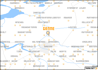 map of Genne
