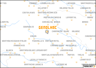 map of Génolhac