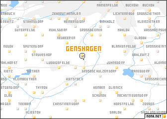 map of Genshagen