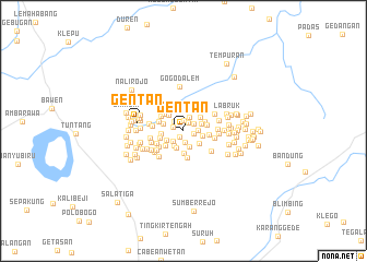 map of Gentan