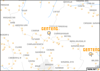 map of Genteng