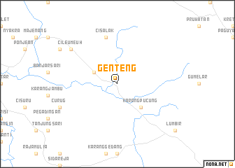 map of Genteng