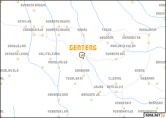 map of Genteng